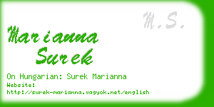 marianna surek business card